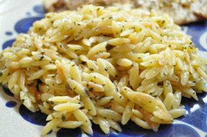 basil parm orzo