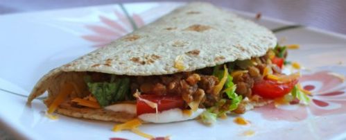 lentil soft taco